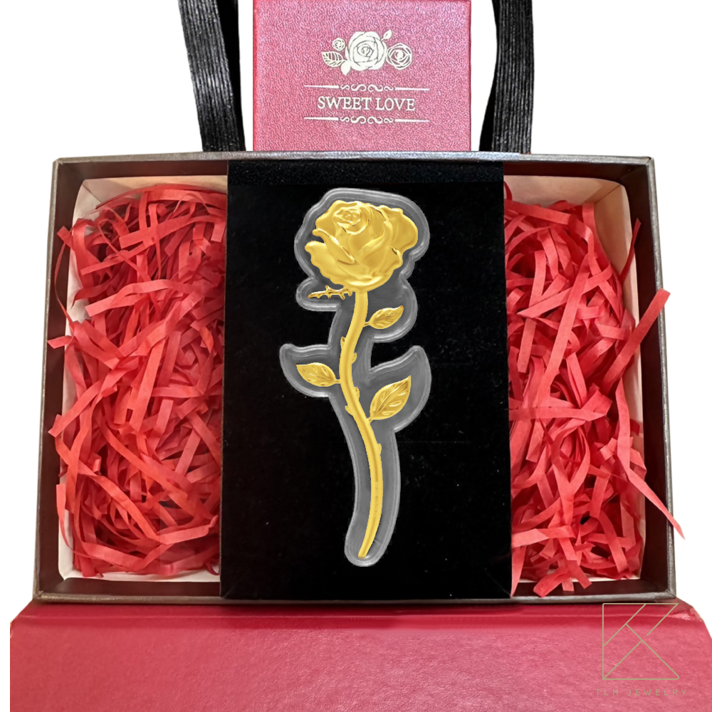 【TLH】你最珍貴 閃耀黃金玫瑰花禮盒(情人節 生日 送禮), , large