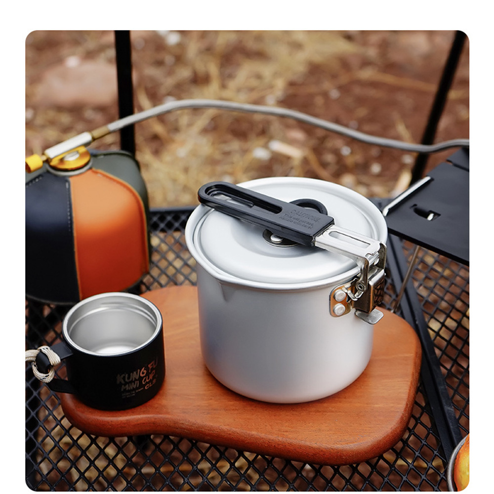 Caiyi 野營 小奶鍋 煮奶鍋 便攜炊具摺疊收納多功能日式鋁鍋, , large