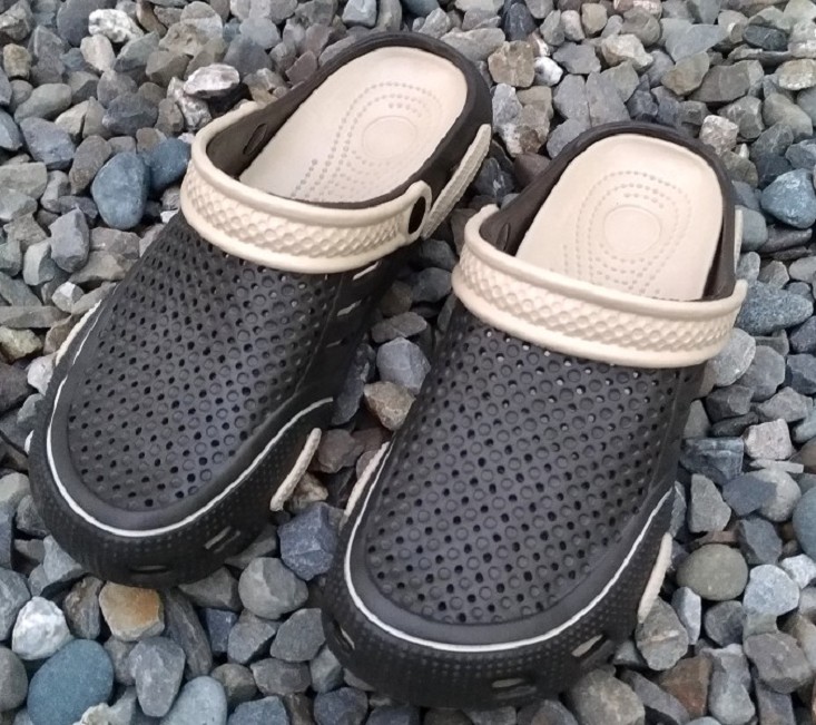 [e鞋院]園丁鞋/布希鞋/洞洞鞋 /防水拖鞋 男款 咖26.5CM, , large