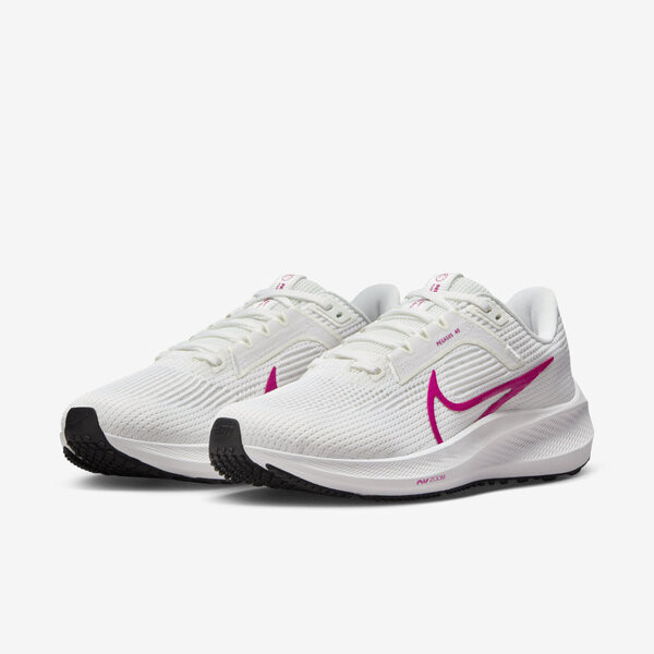 Nike Wmns Air Zoom Pegasus 40 女 慢跑鞋 小飛馬 支撐 白 桃紅 [FV0984-100], , large
