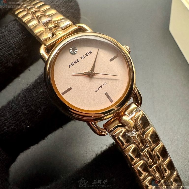 [星晴錶業]ANNE KLEIN手錶,30mm,AN00212粉紅錶面玫瑰金錶殼玫瑰金色精鋼錶帶款, , large