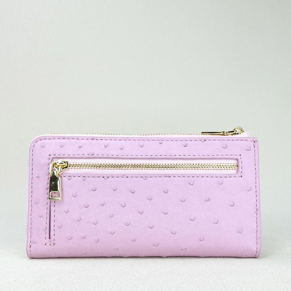 【M2nd】 Ostrich Slim Zip Wallet, , large
