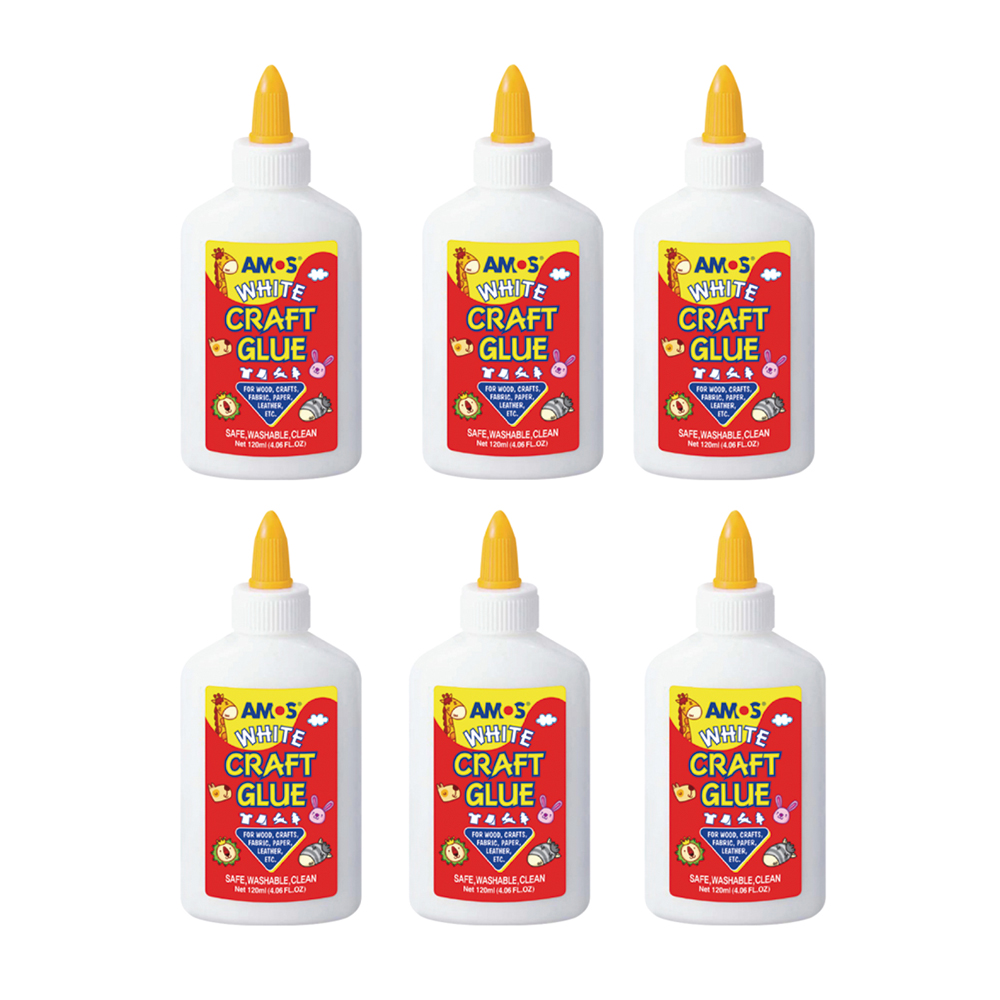 【韓國AMOS】120ml大容量白膠x6支裝/盒, , large