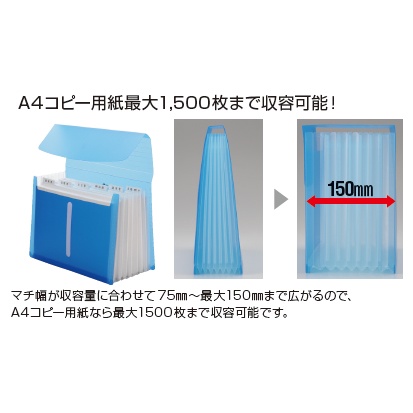 LIHIT LAB. 透明6層風琴夾-底層密合型(A-5050-1)綠, , large