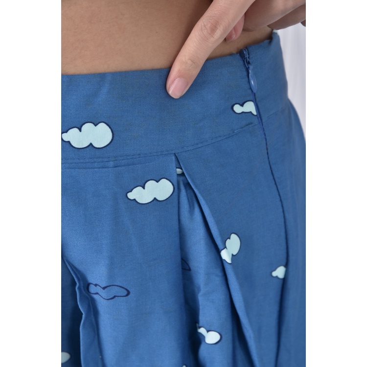 (XL) 汽車藍色短裙二手衣, , large