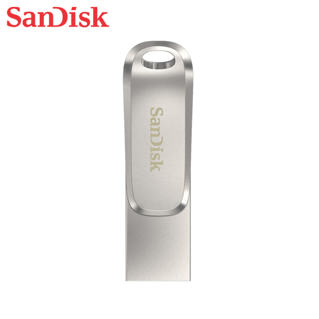 【SanDisk】Ultra Luxe 1TB 銀色 TYPE-C USB 3.2 雙用 OTG 旋轉隨身碟 讀取速度 400MB/s, , large