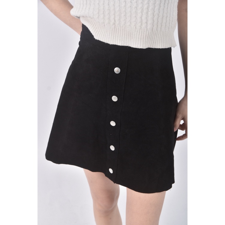 (S) pazzoA字黑色短裙二手衣, , large