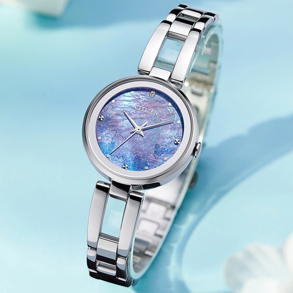 CITIZEN 星辰 夢幻蝴蝶光動能手鍊女錶-28mm EM0801-85N, , large