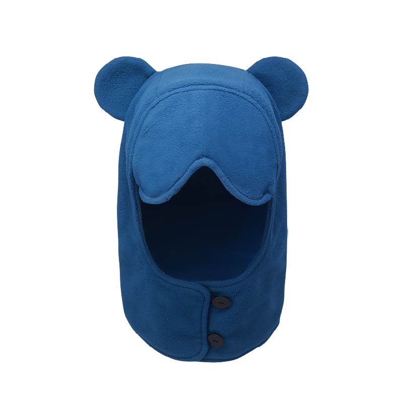 ｜深藍｜石墨烯遮光保暖帽 脖圍 護耳帽 禮物 , , large