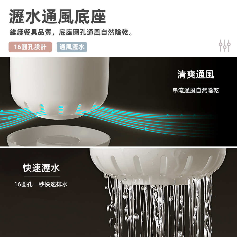 【上手家居】筷子瀝水架-北歐藍(餐具收納盒/筷子收納盒/筷子架/筷子桶/餐具瀝水架/餐具架/餐具瀝水), , large