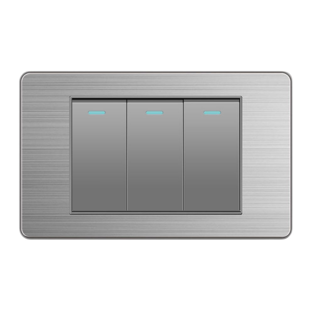 美式面板三開雙切, , large