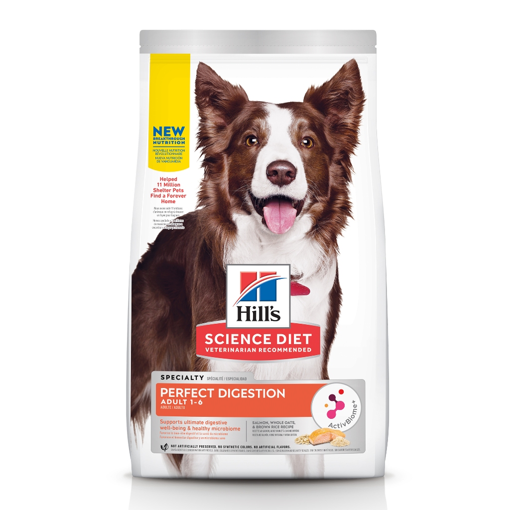 【Hills 希爾思】成犬完美消化 鮭魚全燕麥及糙米特調食譜 1.58KG (606859), , large