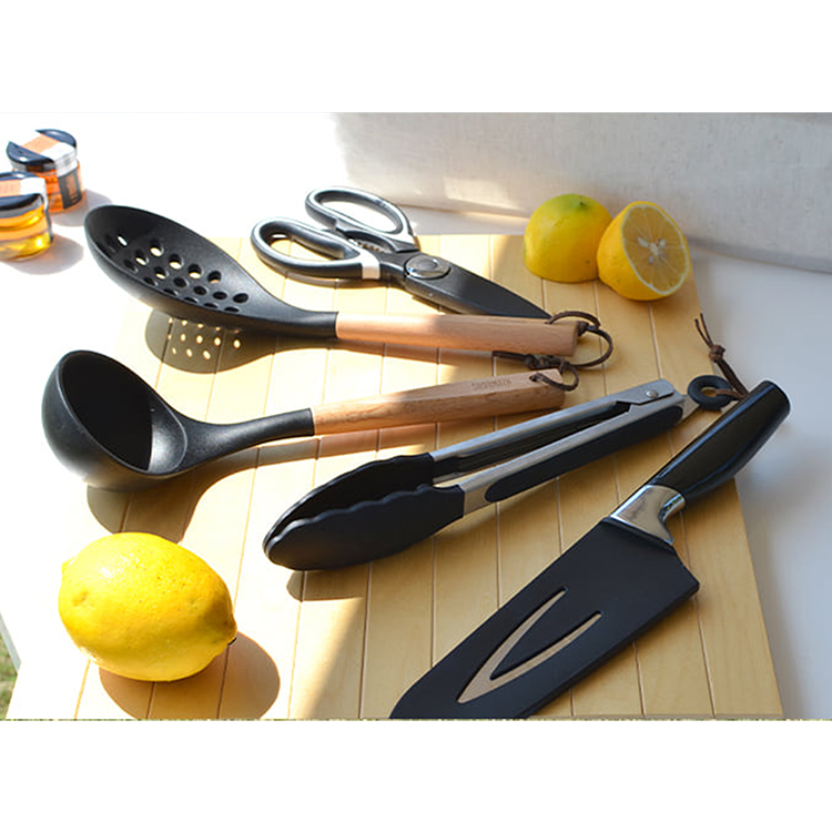 仙德曼露營餐廚料理工具-9件X1組-黑色-2組, , large