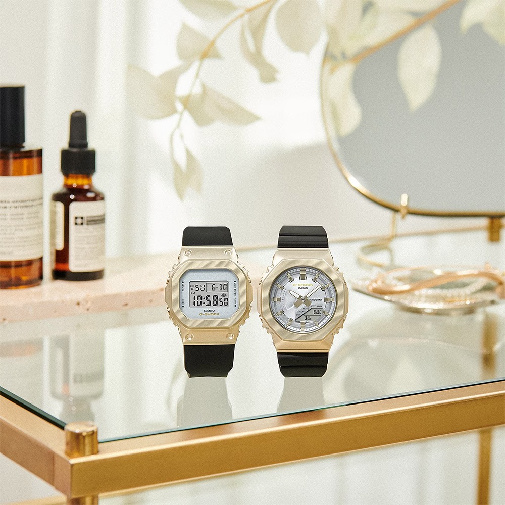 CASIO 卡西歐 G-SHOCK 香檳金系列 方型電子手錶 GM-S5600BC-1, , large