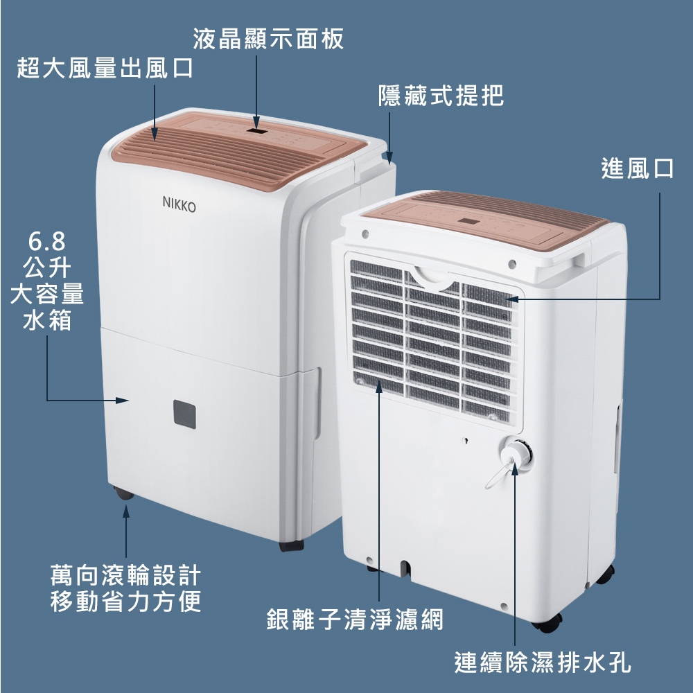 NIKKO 27L 1st-Class Energy-Saving Dehumidifier NIH-27A, , large