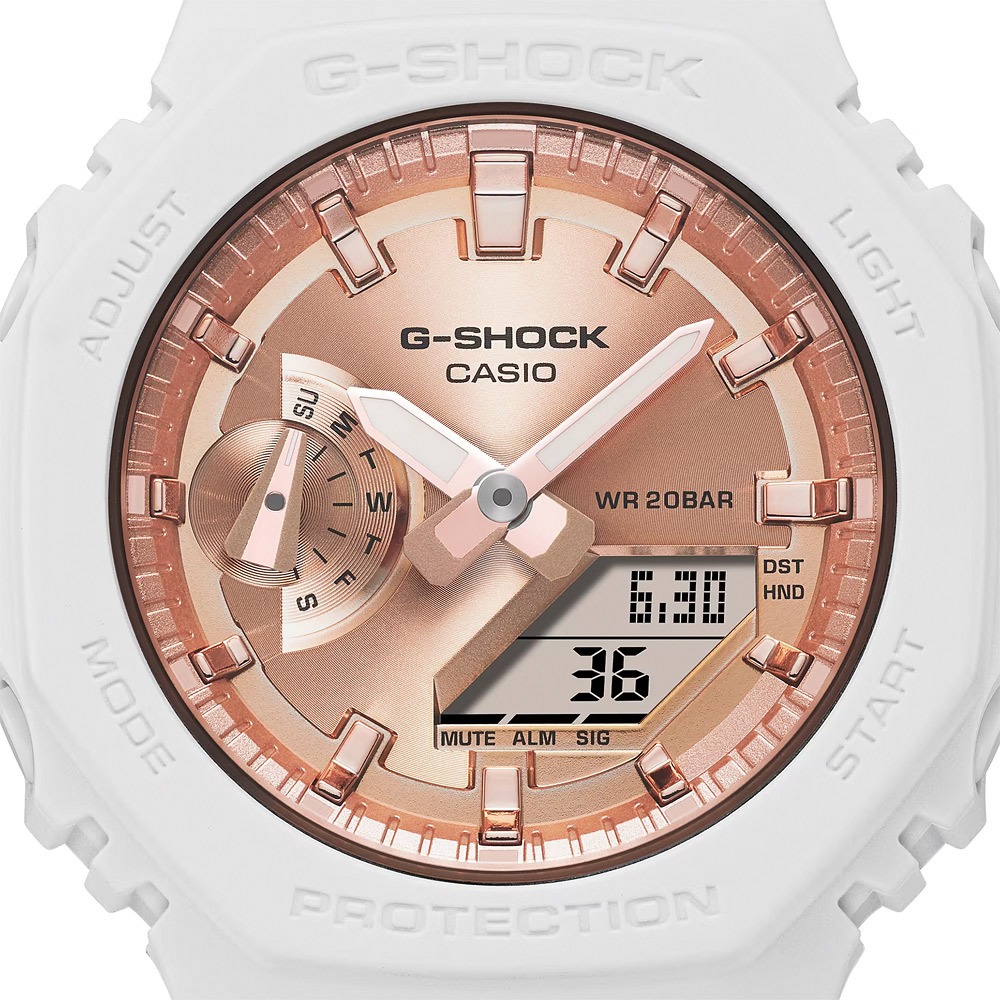 CASIO 卡西歐 G-SHOCK ITZY Lia 配戴款 粉紅金 八角 手錶 女錶 GMA-S2100MD-7A, , large