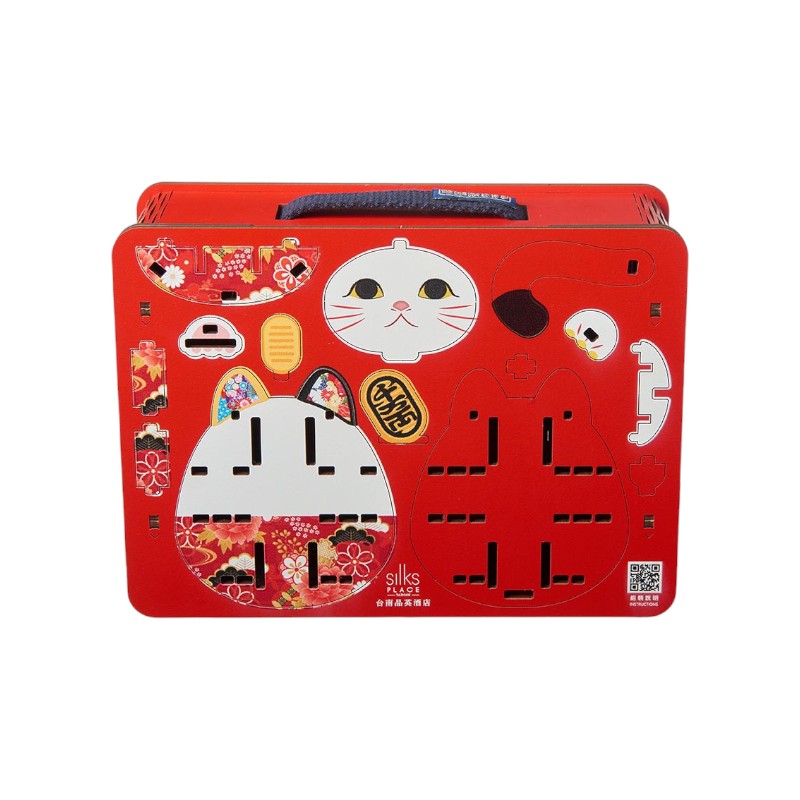 Lucky cat pineapple cake gift box, , large