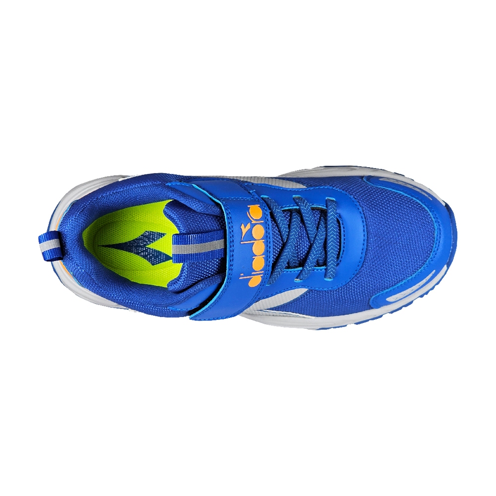 DIADORA迪亞多那 探險家大童運動鞋 童運動鞋 童鞋 寬楦 透氣 保護後跟 吸震 減壓 健康鞋墊 止滑 藍 藍白, , large