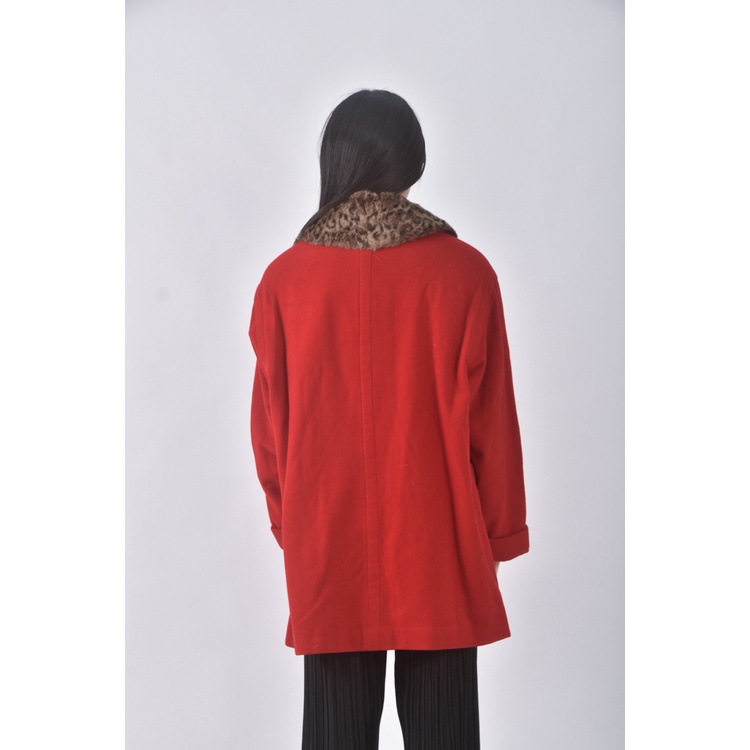 (XL) golden line大衣紅色外套二手衣, , large