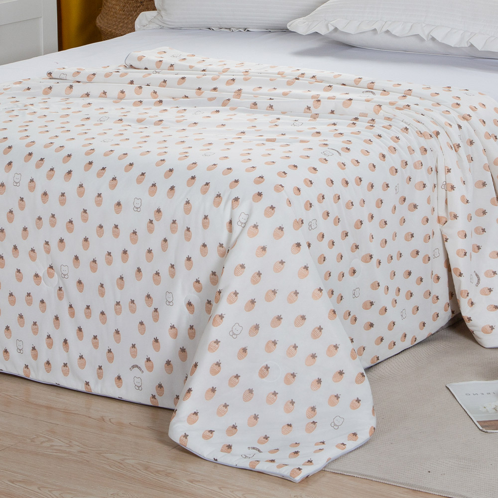 【FOCA】Strawberry Gummy | Cool Antibacterial Silver Ion Anti-Stumbling Cooling Yarn Ice Cream Quilt/Four Seasons Quilt 150x200cm, , large