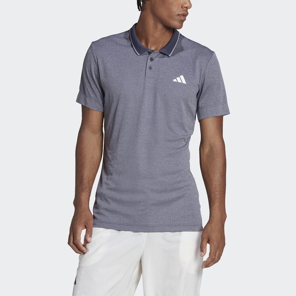 Adidas T Freelift Polo 男 POLO衫 短袖 上衣 亞洲版 網球 訓練 灰藍 [HS3315], , large