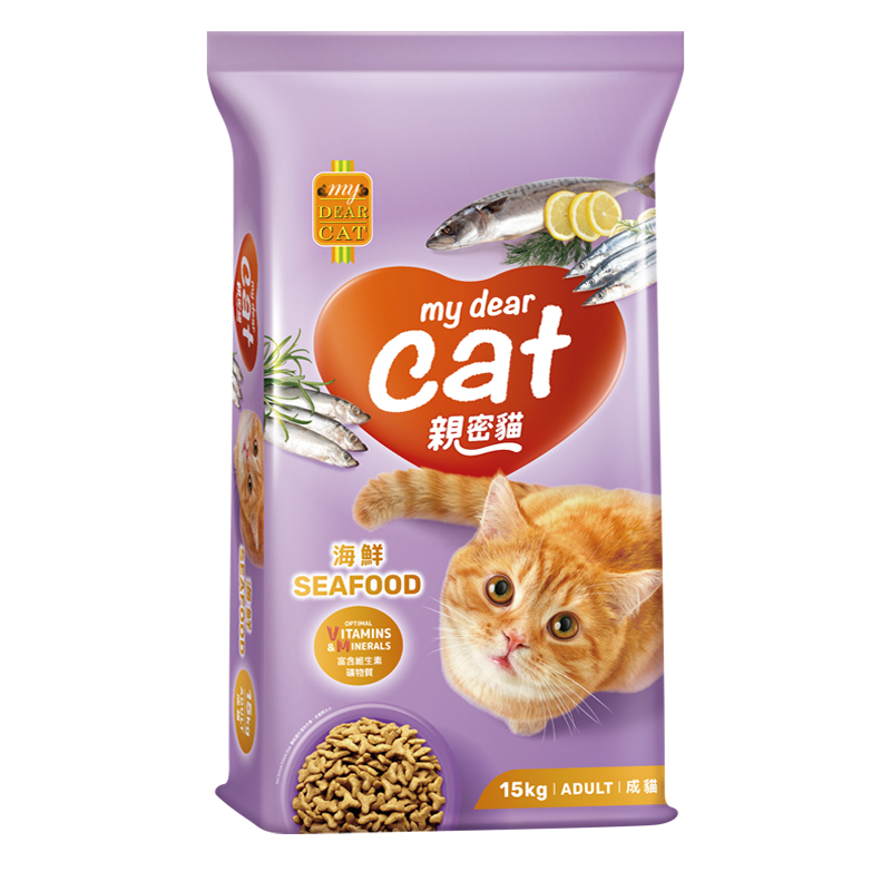 【MyDearCat 親密貓】成貓貓糧15kg -海鮮口味, , large