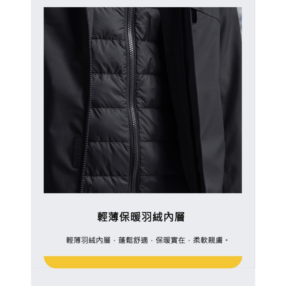 [TECTOP探拓戶外]12145120女款羽絨兩件式外套～90/10白鴨絨 防風防水保暖三合一衝鋒外套, , large