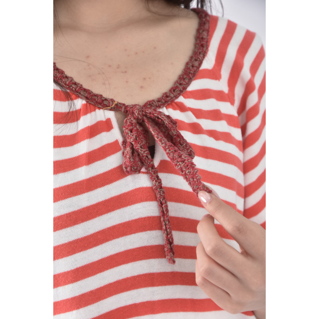 (F) bluedeer條紋粉色洋裝二手衣, , large