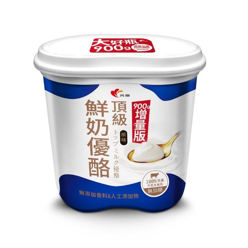 光泉頂級鮮奶優酪900g, , large