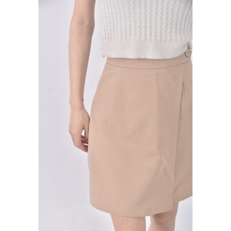 (S) pazzoA字杏色短裙二手衣, , large