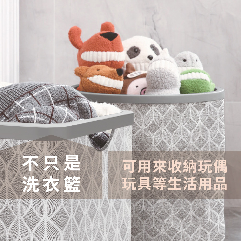 巧易潔一秒開扭扭洗衣籃-圓型, , large