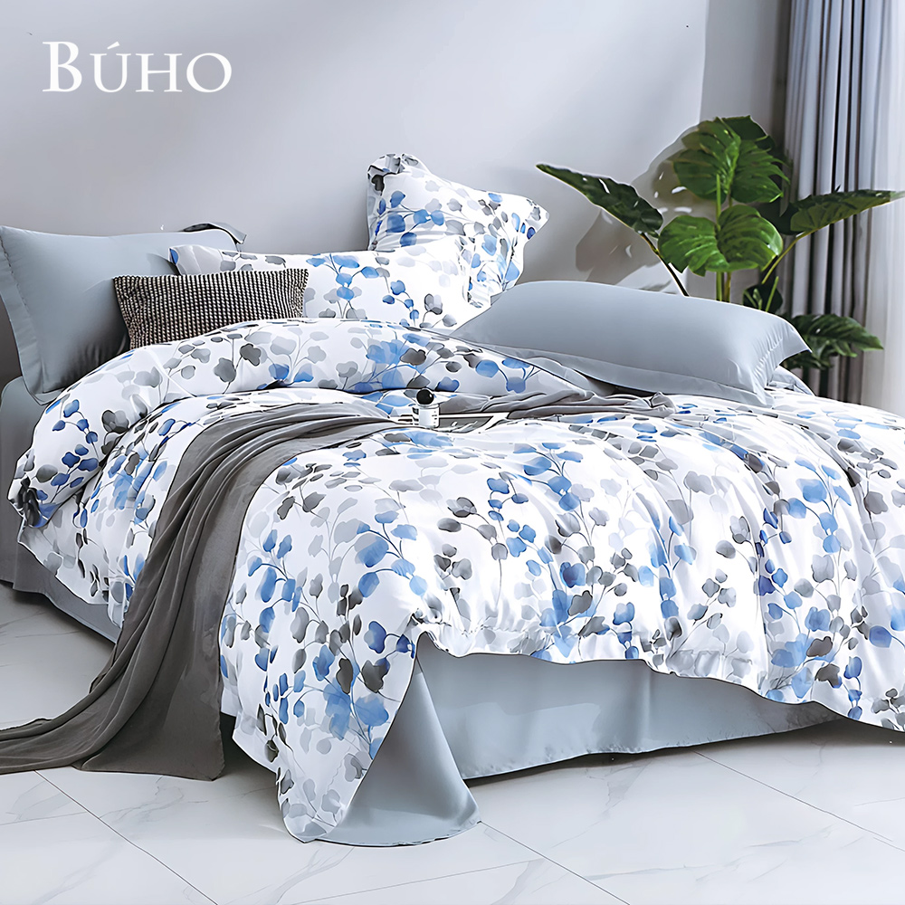 BUHO《霞姿月韵》60支100%TENCEL純天絲全鋪棉兩用被冬包組-雙人, , large