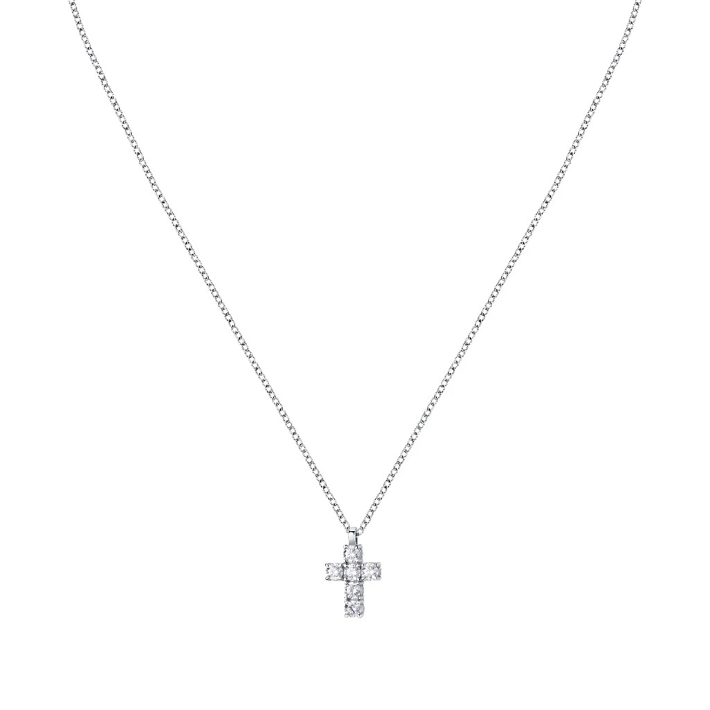 【MORELLATO】TESORI 925純銀典藏十字架項鍊 SAIW118, , large