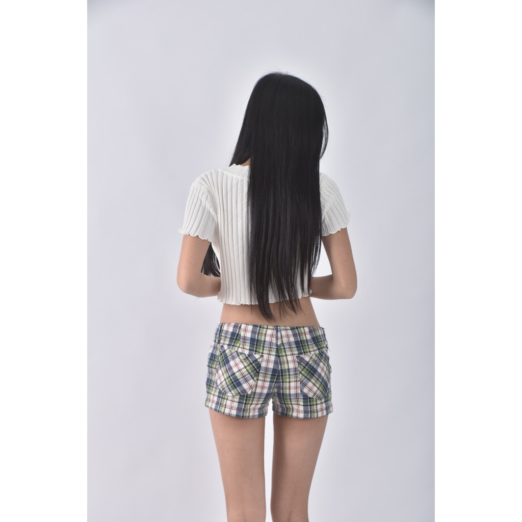 (XL) orenda棉質純棉低腰綠色短褲二手衣, , large