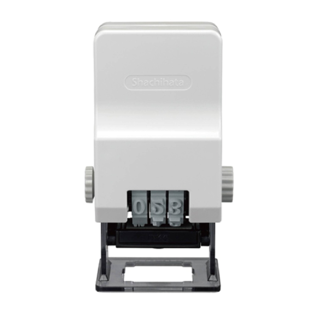 【Shachihata】自動頁碼章 連續數字印章 明朝字體/ 組 GNR-32M, , large