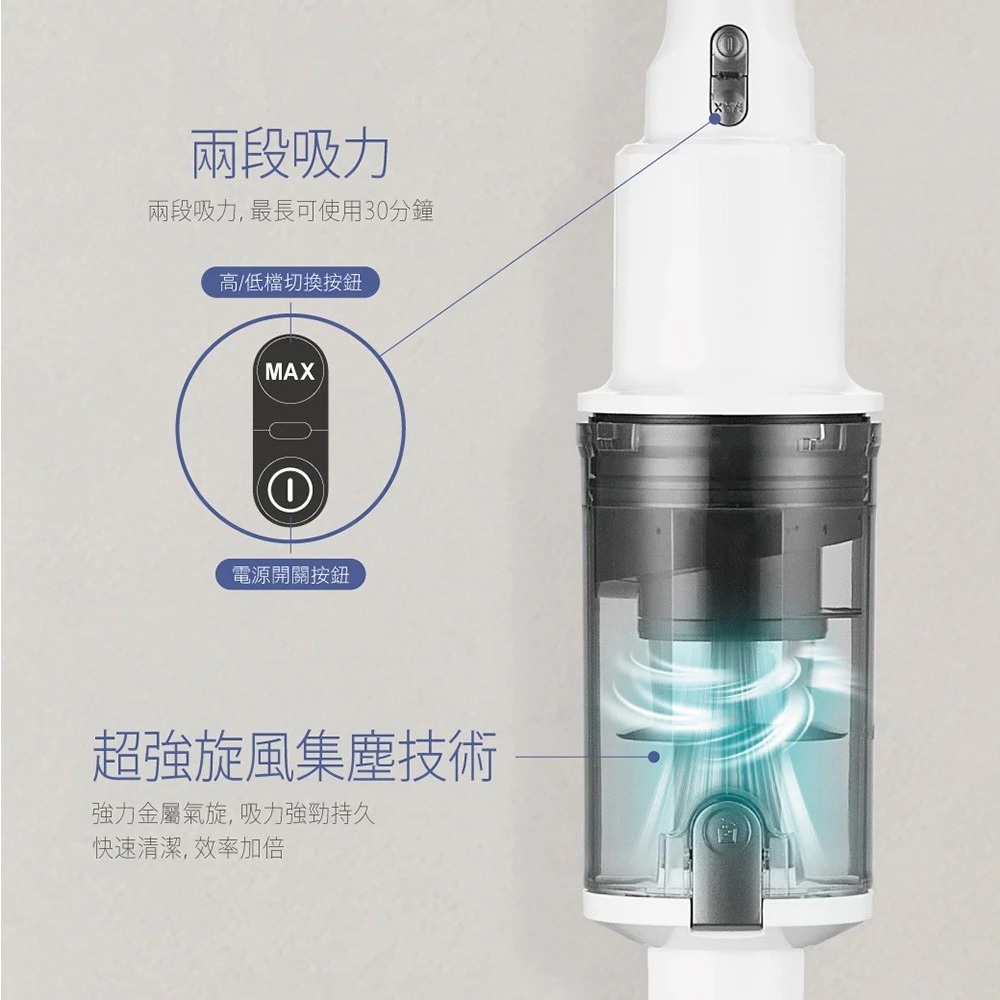 CHIMEI Powerful Lightweight Cordless Vacuum Cleaner VC-HAMLSD, , large