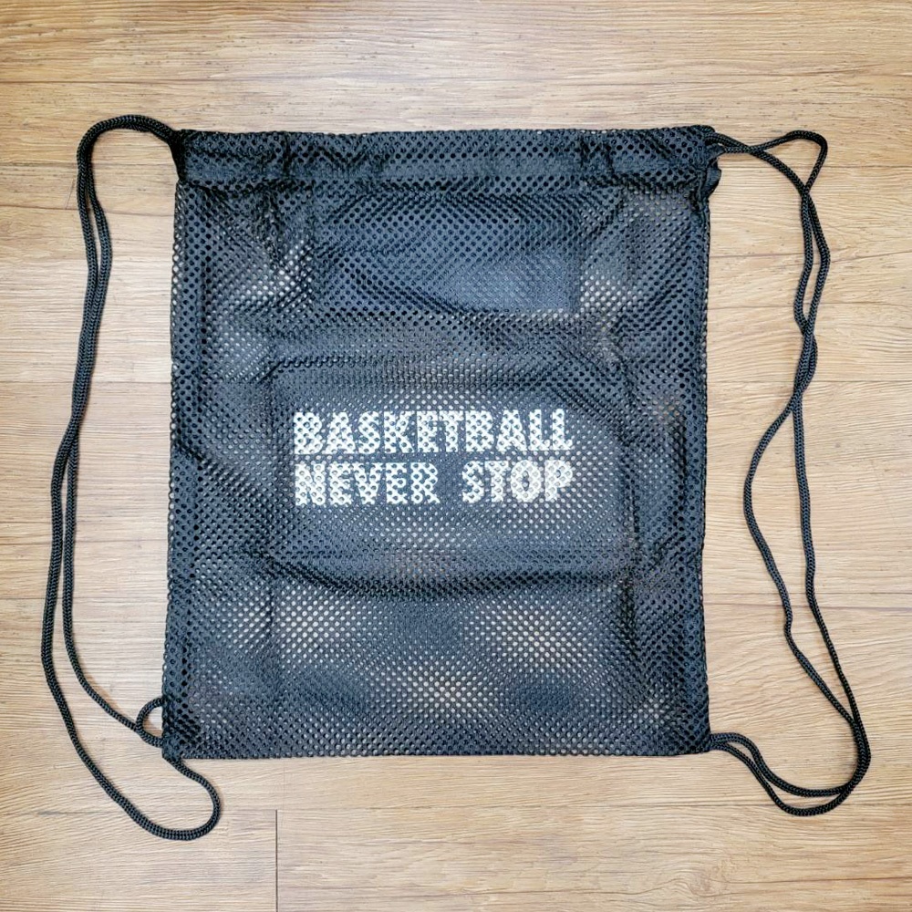 籃球網袋1入 籃球 比賽 訓練 運動 多用途網袋 球網 球袋 球網袋 籃球袋 束口袋 後背袋 後背球袋 後背球網 黑, , large