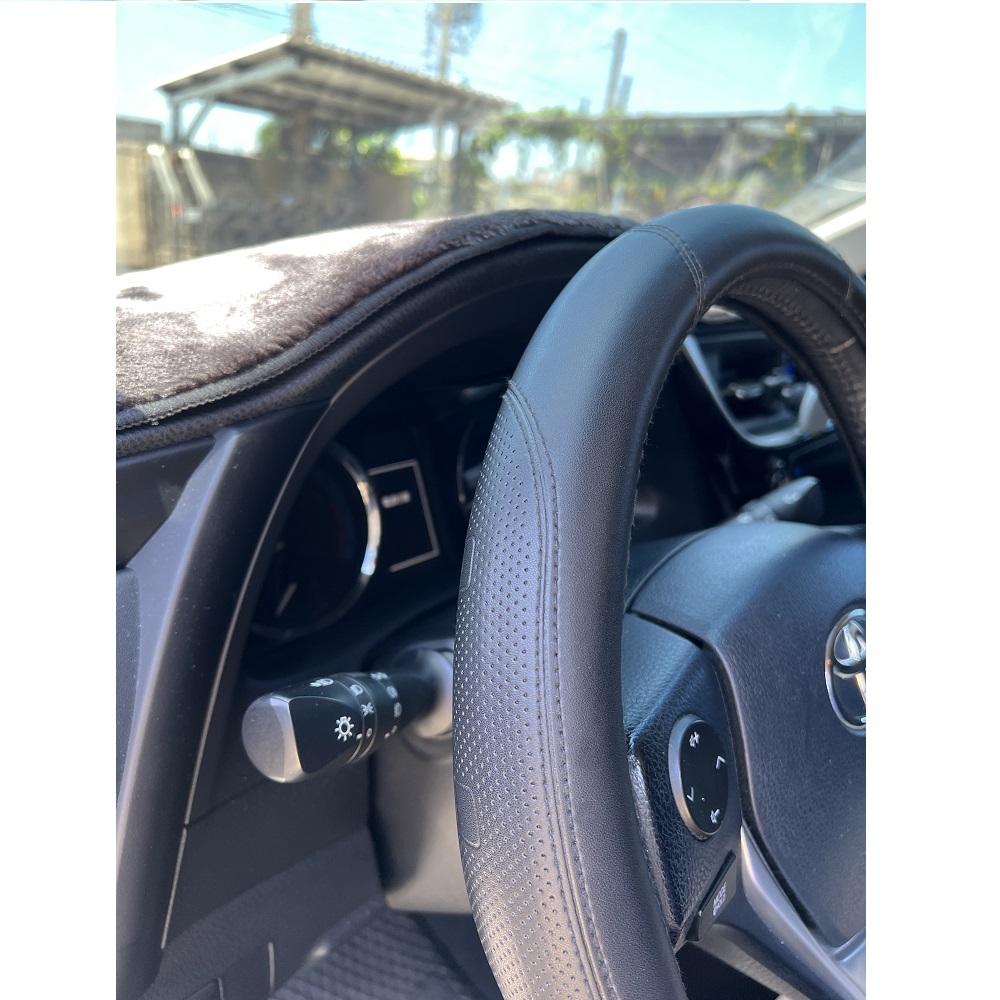 CAR WAY Bull King Genuine Leather Steering Wheel Cover (Steering Wheel Cover, Genuine Leather), , large