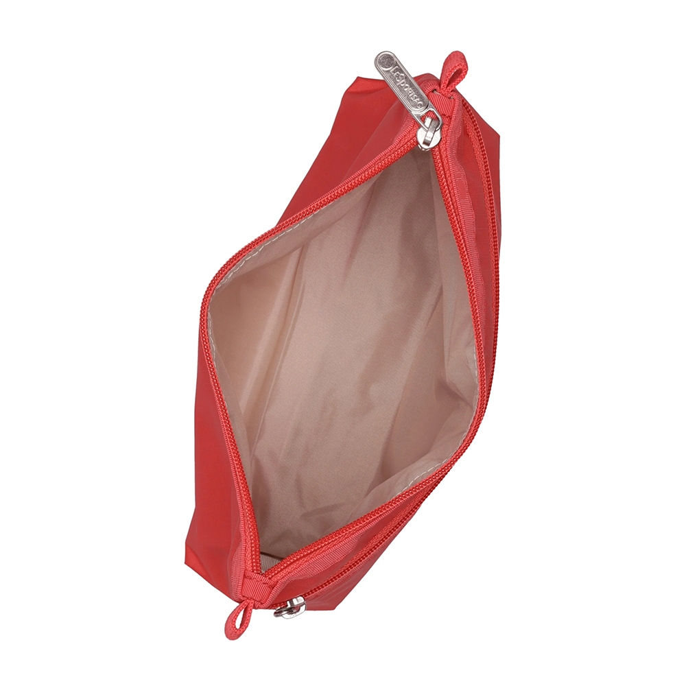 |快速出貨|Lesportsac Cosmetic Clutch 雙層拉鍊收納化妝包/ 玫瑰紅, , large