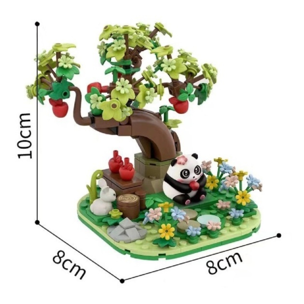  [Brick Republic]NO 8103 Panda Mukbang Show (Educational Building Blocks), , large