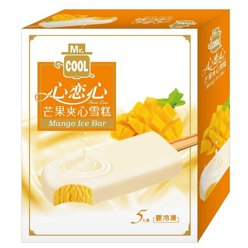 Mr. COOl心戀心芒果夾心雪糕, , large