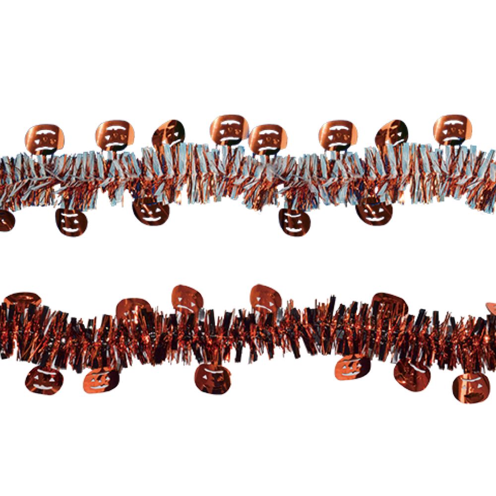 【Halloween萬聖派對】5.5吋南瓜雙色金蔥條(款式隨機出貨)
