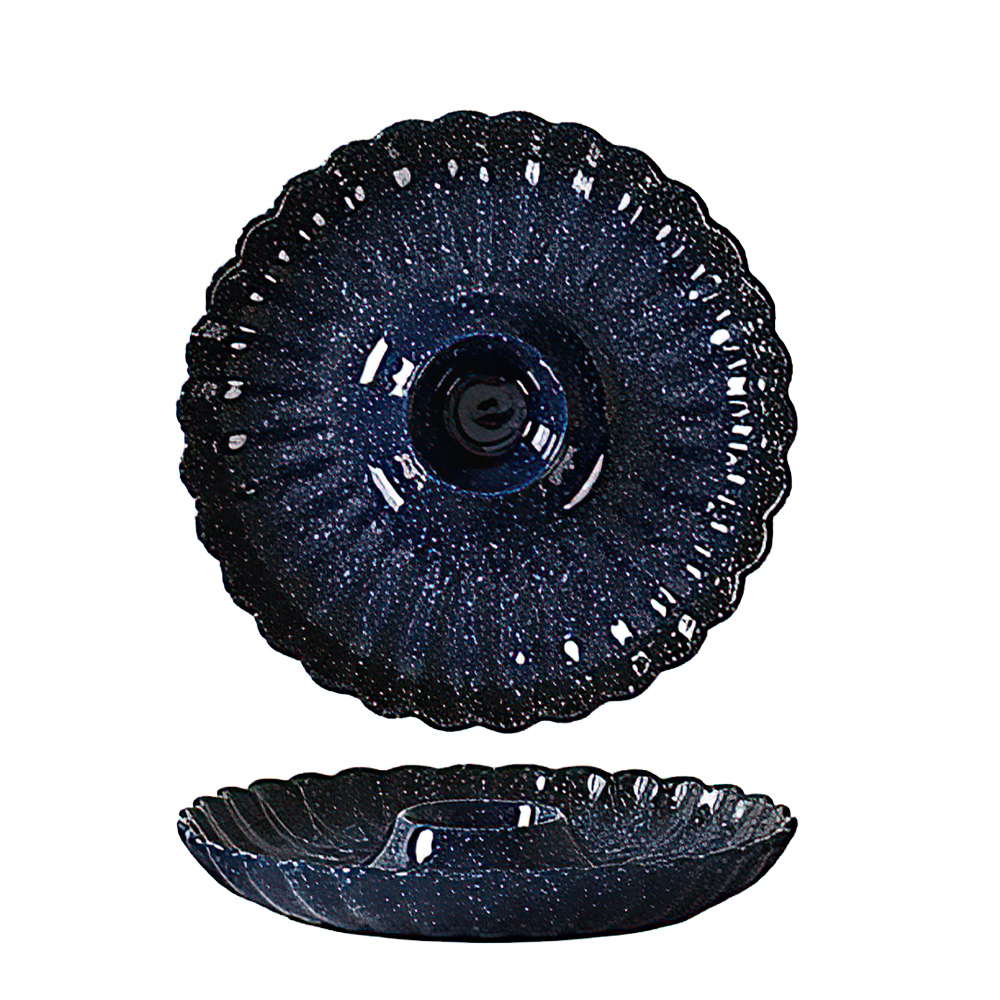 【上手家居】富士山水餃盤 蒼海深空(陶瓷盤/陶瓷餐具/圓盤/陶瓷盤子/餃子盤), , large