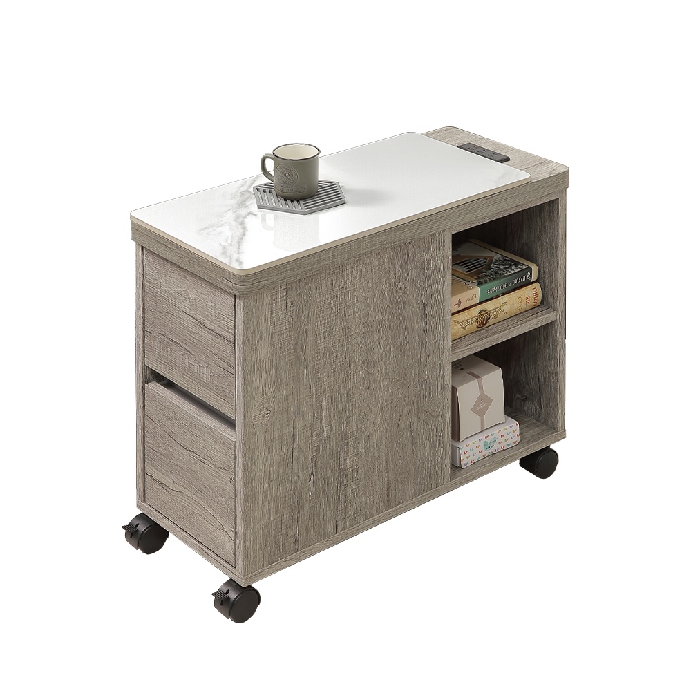【唯熙傢俱】賽菲灰橡色活動邊櫃, , large