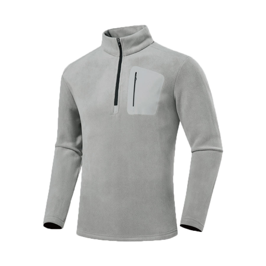 HEATFLOW機能立領上衣-淺灰3L