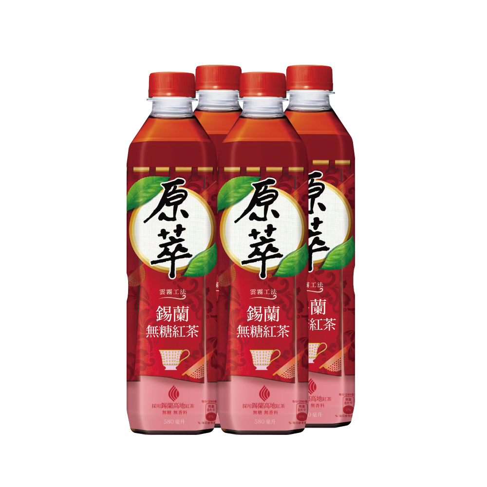 原萃錫蘭無糖紅茶580ml, , large