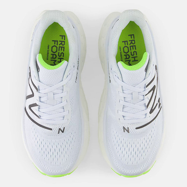 New Balance Fresh Foam X More v4 女 慢跑鞋 D寬楦 厚底 淺藍 白 [WMORCR4], , large