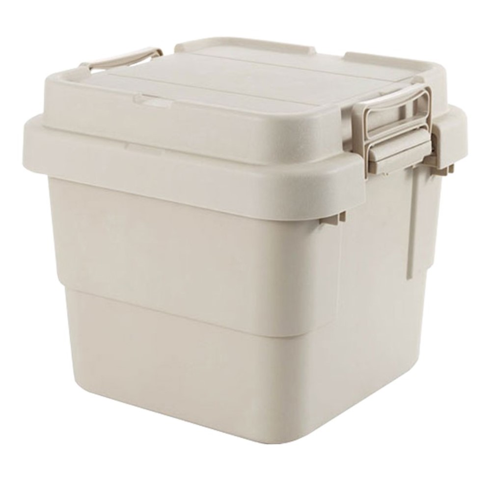 【AOTTO】30L無印款軍規高耐重扣式多功能提把收納箱-2入(AL-2203W*2), , large