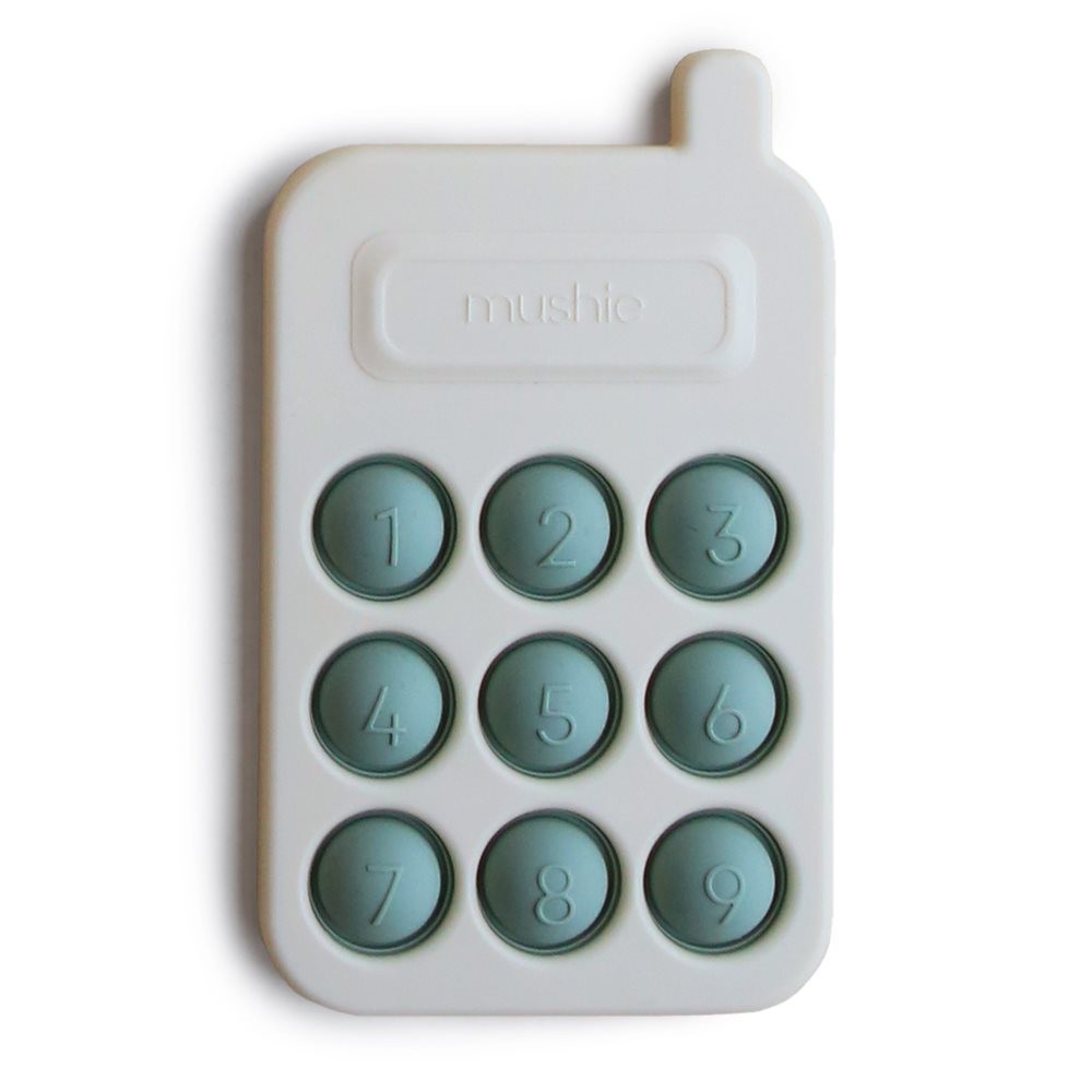 Mushie Phone Press Toy - Cambridge Blue, , large