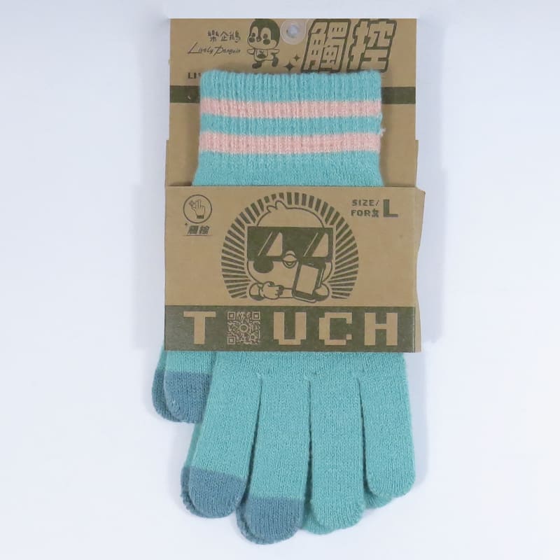 女樂企鵝保暖觸控手套, , large